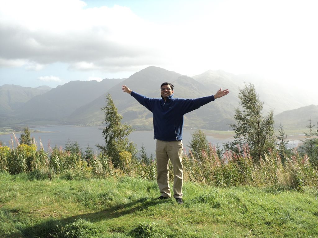Me at the Five sisters of Kintail