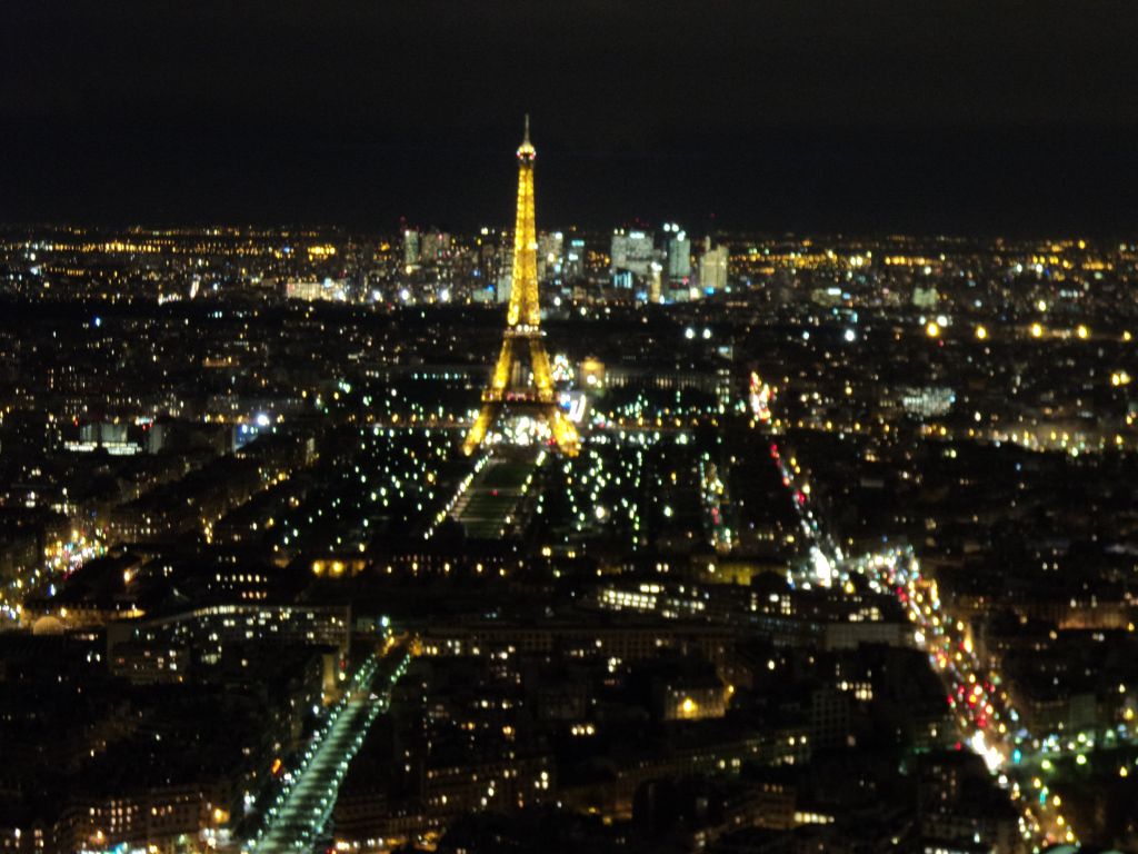 View of the Eiffel, this was taken from the 59th floor of Montparnasse Tower