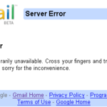 Are you getting Gmail Server Errors?