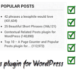 Top 10 Popular Posts for WordPress v2.0.1