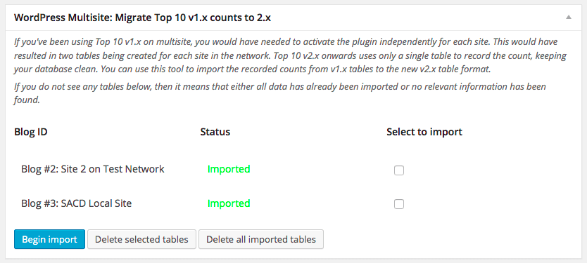 Multisite: Migrate v1.0 counts to v2.0