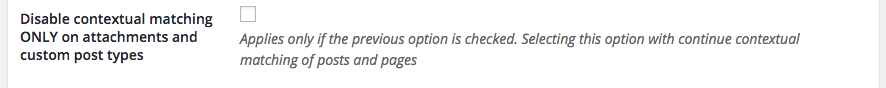 Disable Contextual Matching on Custom Post Types