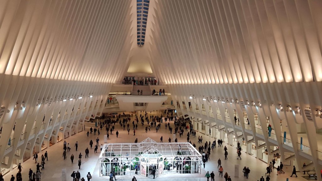 Inside of the Oculus, New York City