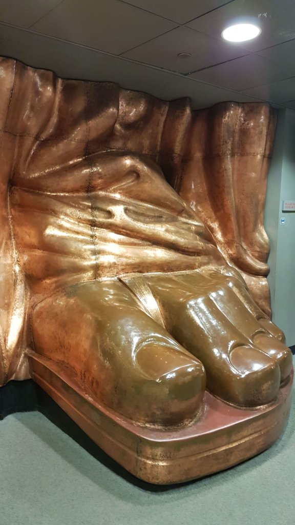 Replica of the foot of the Statue of Liberty