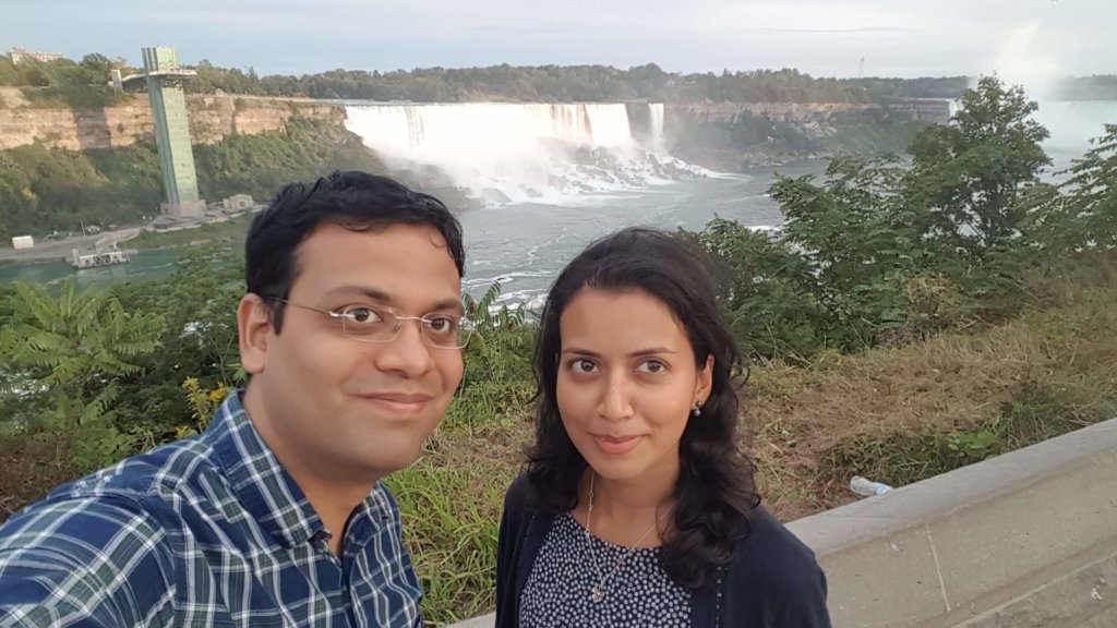 In front of the The Niagara Falls