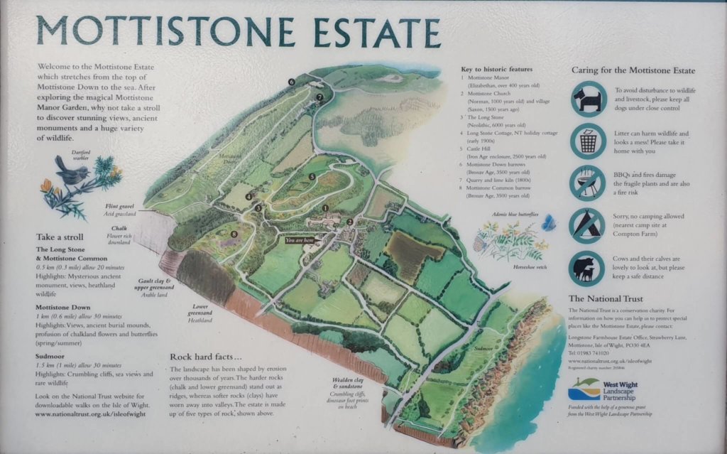 Map of the Mottistone Estate