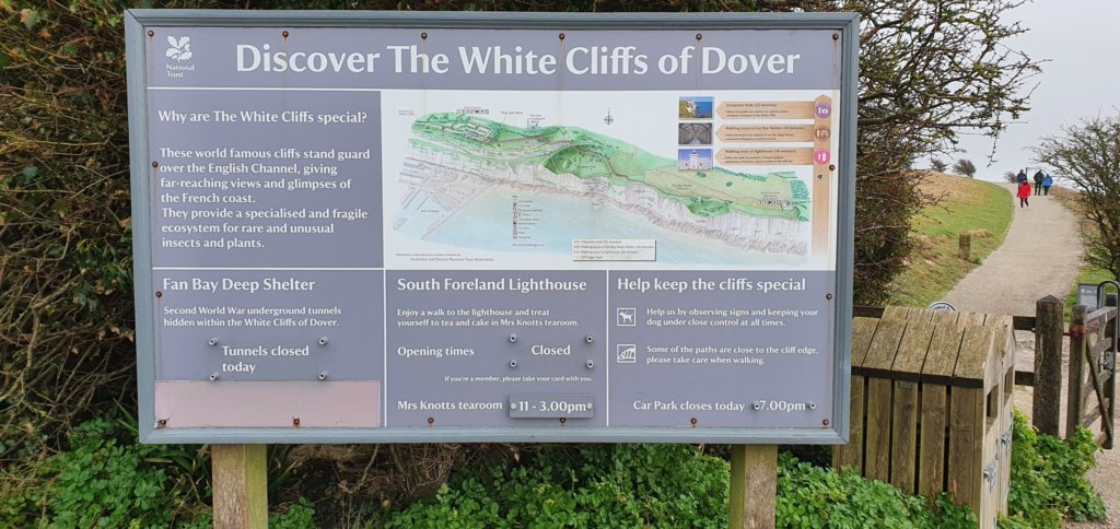 Map of The White Cliffs of Dover