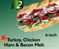 The Turkey Chicken Ham & Bacon Melt